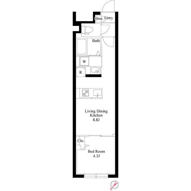 グランパセオ中目黒Ⅳ（0002） 間取り図画像
