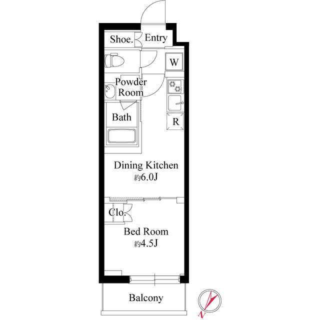 ハーモニーレジデンス新宿余丁町ザ・ガーデン（0405） 間取り図画像