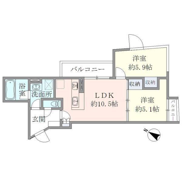 ＨＴピア赤坂（601） 間取り図画像
