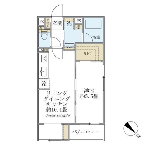 ＣＯＭＰＯＳＩＴＥ　大井町　ＨＩＬＬＴＯＰ（201） 間取り図画像