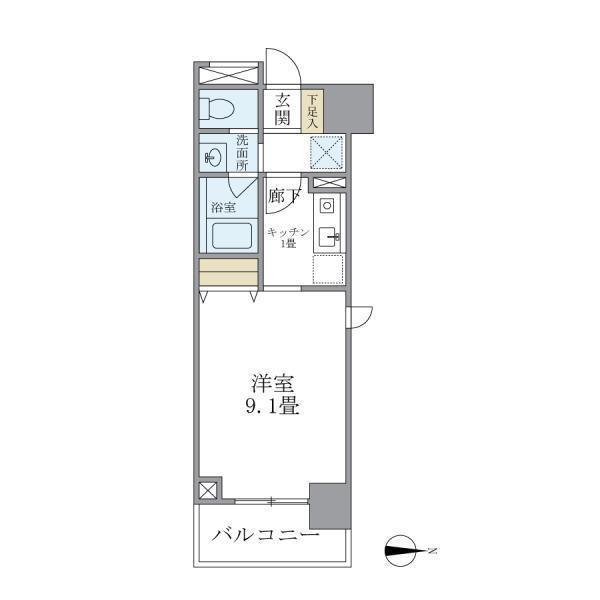 マイプレジール広尾（404） 間取り図画像