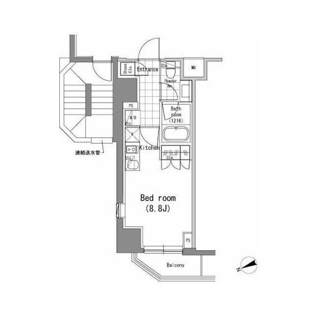 パークハビオ新橋（1101） 間取り図画像