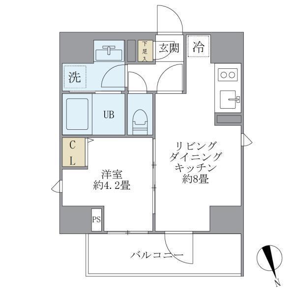 Ｌａ　Ｐｅｒｌａ　Ｙｏｔｓｕｙａ（602） 間取り図画像