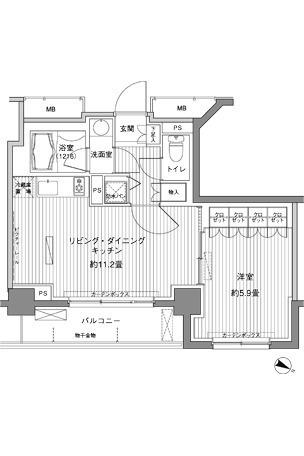 ヒューリックレジデンス茗荷谷（408） 間取り図画像