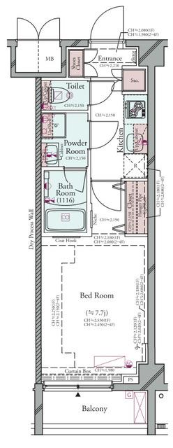 プラシア蒲田 ＴＨＥ ＧＲＡＮＤ ＲＥＳＩＤＥＮＣＥ（314） 間取り図画像