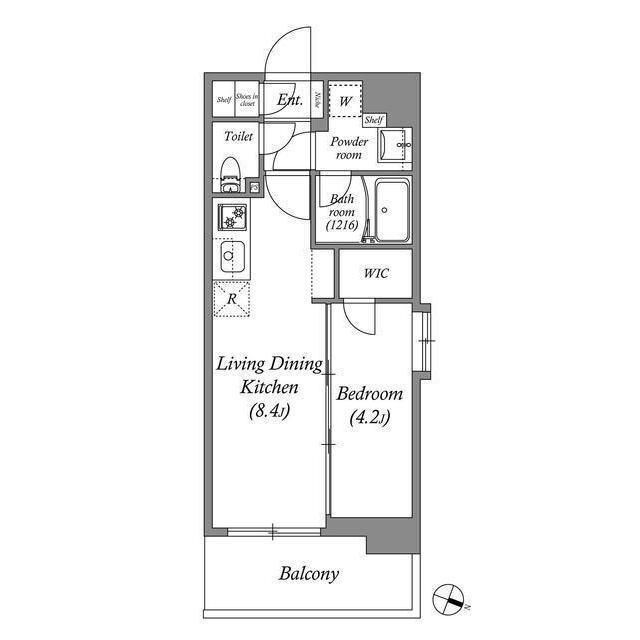 スプランディッド南千住DUE（1203） 間取り図画像