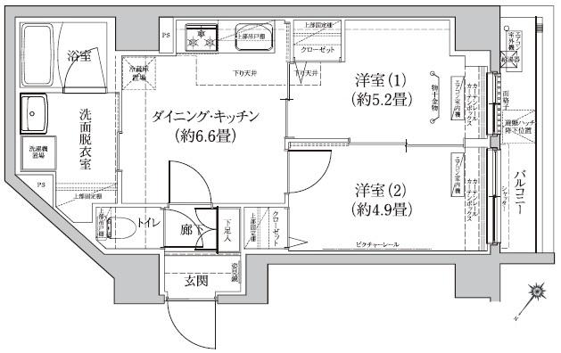 アイル　グランデ押上ノース（101） 間取り図画像