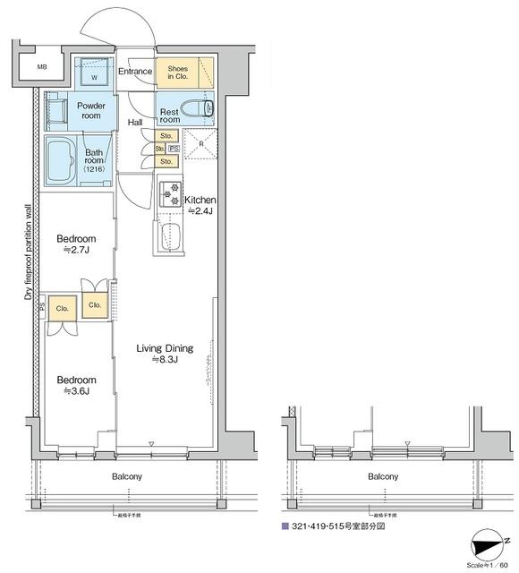 RESIDENCE　KOENJI（419） 間取り図画像