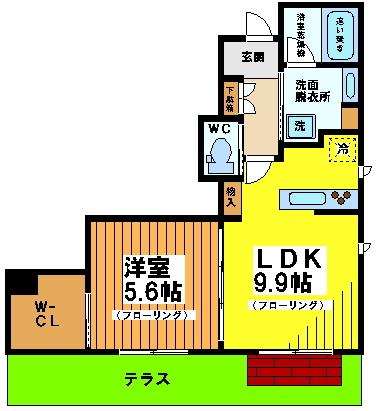 ミラコロエッフェ（101） 間取り図画像