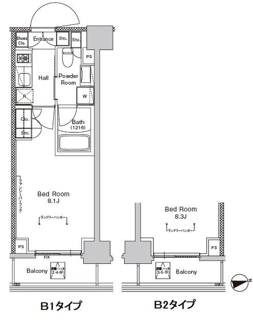 プラウドフラット門前仲町Ⅴ（803） 間取り図画像