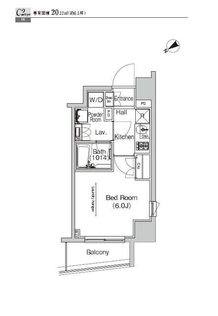 プラウドフラット門前仲町Ⅳ（1204） 間取り図画像