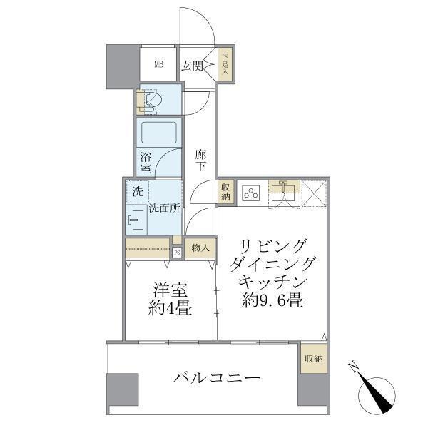 エミリブ東長崎（706） 間取り図画像