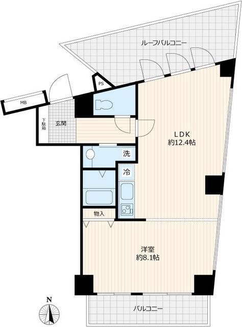 ブループラザ（402号室） 間取り図画像