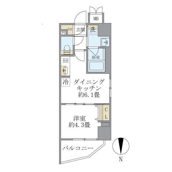 プラティーク目白（401） 間取り図画像