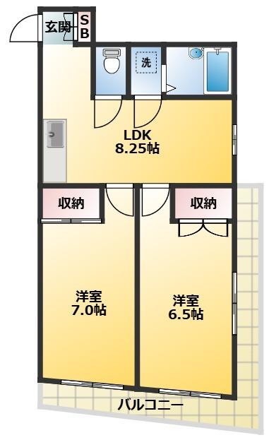 パラスト高円寺（102） 間取り図画像