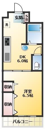 行平ビル（ユキヒラビル）（402） 間取り図画像