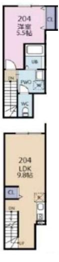 ラガール椎名町（204） 間取り図画像