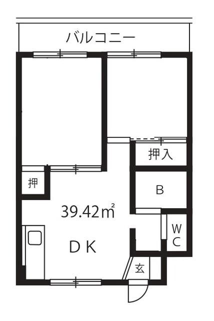 パークサイド南大井（101） 間取り図画像