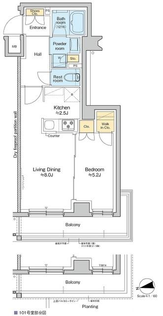 RESIDENCE　KOENJI（101） 間取り図画像