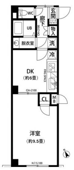 プレール代々木公園（105） 間取り図画像
