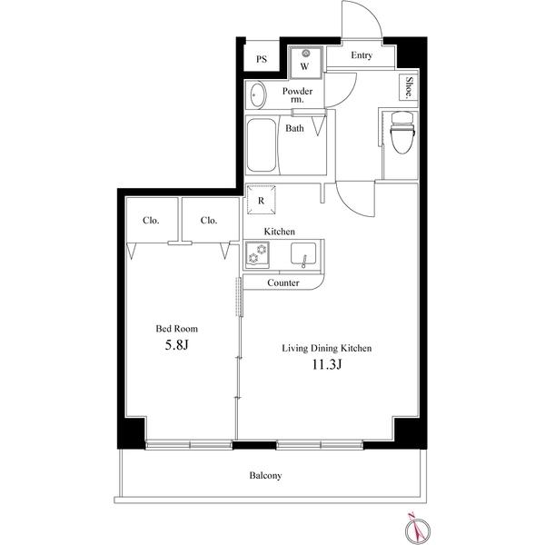 ラヴィエント浅草言問（0801） 間取り図画像