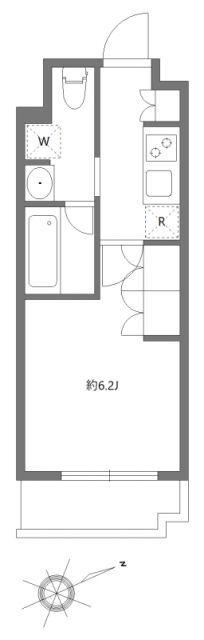 アジールコート東大井（305） 間取り図画像