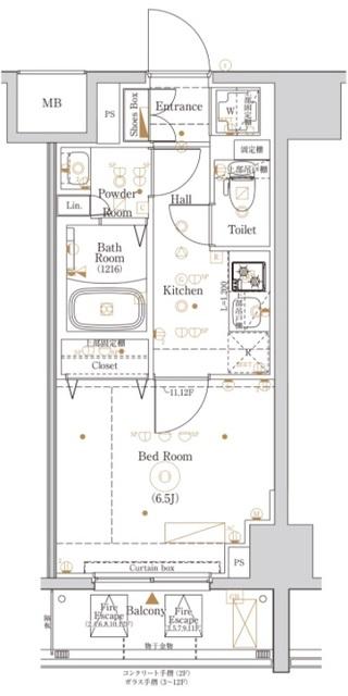 KNOTS大山／ノッツ大山（1202） 間取り図画像