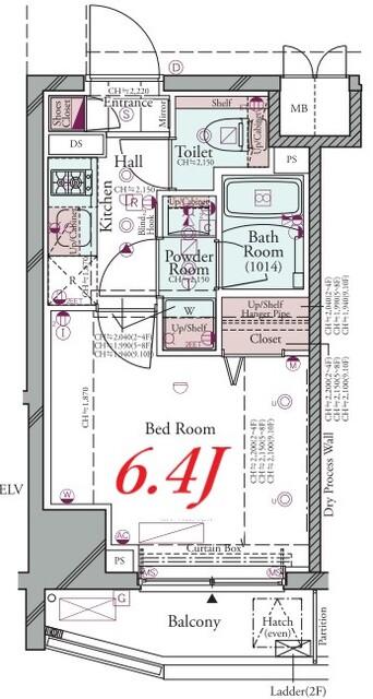 コンシェリア白金台 ＜ＴＯＫＹＯ ＰＬＡＴＩＮＵＭ＞（903） 間取り図画像