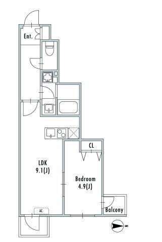 GRANPASEO中目黒Ⅲ（102） 間取り図画像