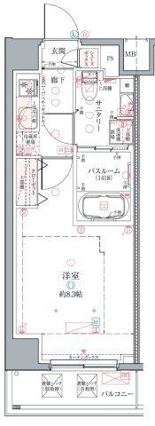 クレヴィスタ中野（604） 間取り図画像