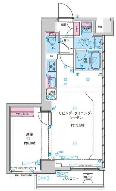 GENOVIA鐘ヶ淵（0803） 間取り図画像