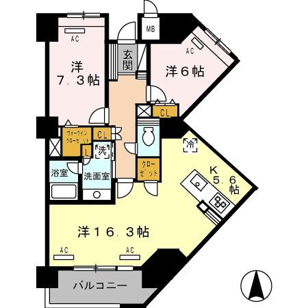 ロイヤルパークス豊洲（814） 間取り図画像