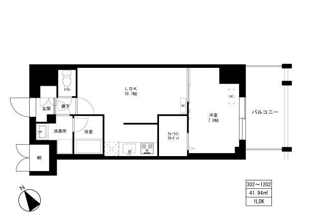 台東区今戸マンション 間取り図画像