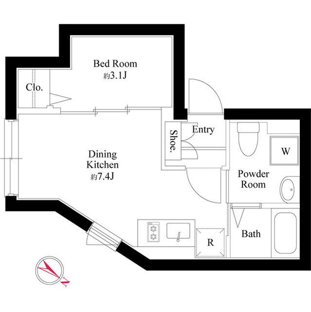 ミレドゥーエ新宿中落合（0403） 間取り図画像