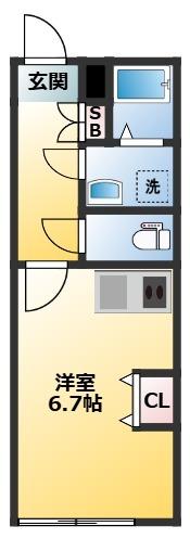 早稲田鶴巻町IMAハウス（101） 間取り図画像