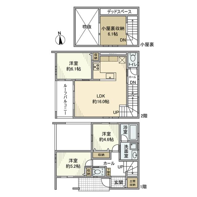 下井草戸建（1） 間取り図画像