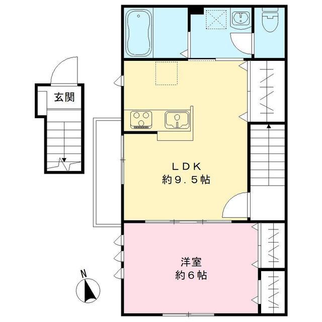 レヴァン・フランセ（201号室） 間取り図画像