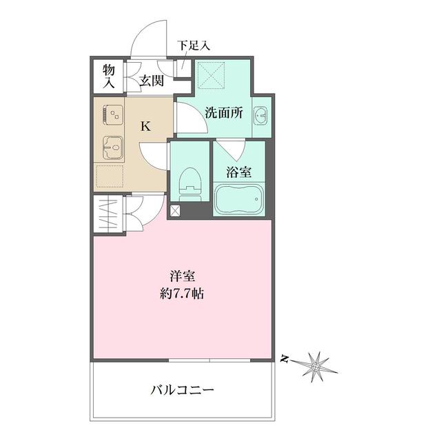 プライムアーバン菊川（603） 間取り図画像