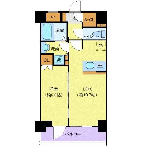プレサンスブルーム浅草North（610） 間取り図画像