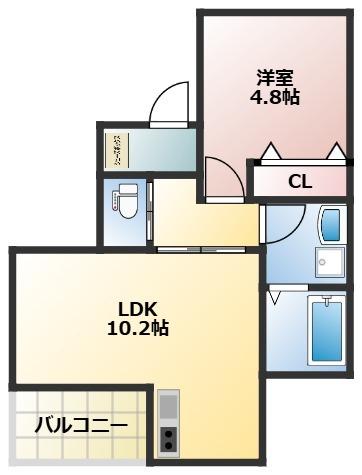 プルナス蒲田（303） 間取り図画像