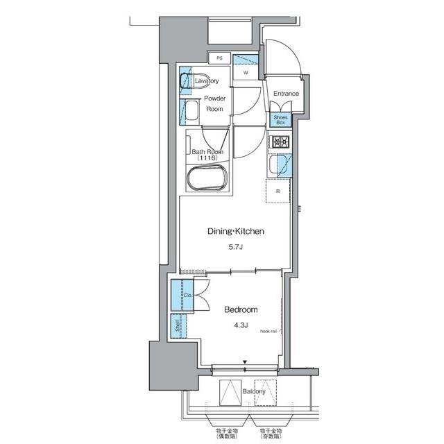 ルフォンプログレ秋葉原ＥＡＳＴ（1501） 間取り図画像
