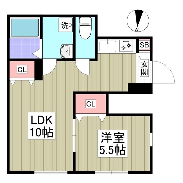 BHテラス江古田（102） 間取り図画像