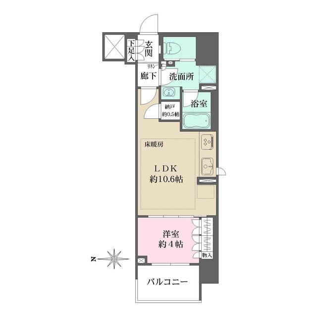 ザ・パークハウスアーバンス渋谷（1205） 間取り図画像