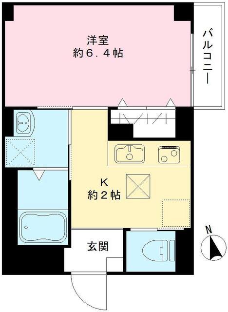 オークレール上落合（101号室） 間取り図画像