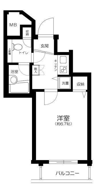 パークウェル市ヶ谷 間取り図画像