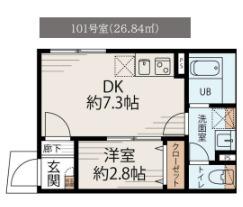 CASALUXE大島 間取り図画像
