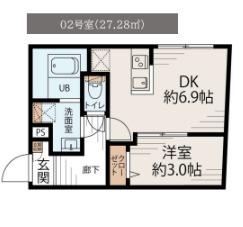 CASALUXE大島（102） 間取り図画像