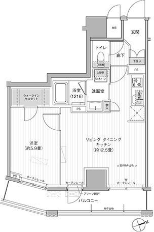 栖　浅草蔵前（502） 間取り図画像