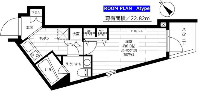 グランドコンシェルジュ用賀アジールコート 間取り図画像