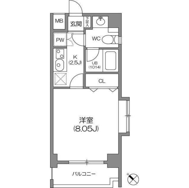 ルクレ森下レジデンス（0802） 間取り図画像